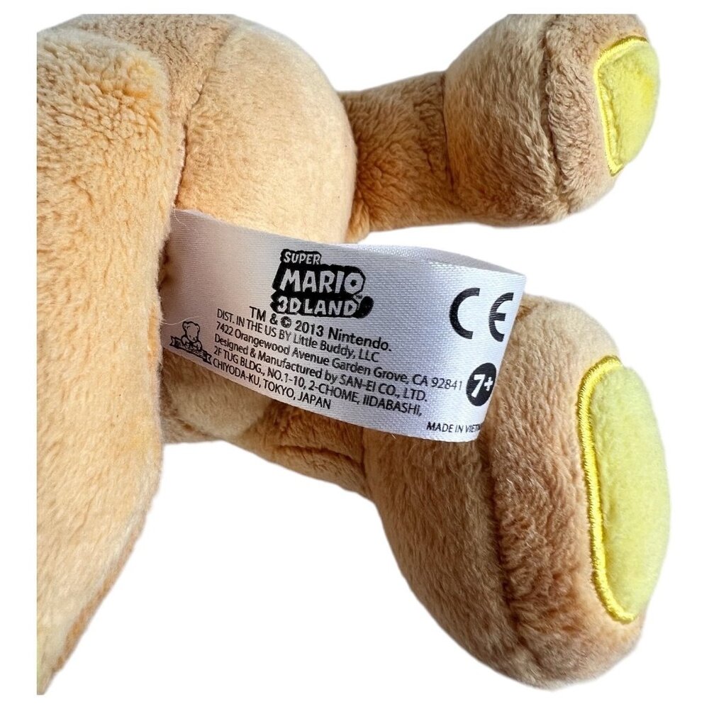 Super Mario 3D Land Kitsune Tanooki Luigi Plush Toy 7” Mario 2013 Stuffed Animal - Picture 4 of 9